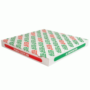 Boite pizza The Pack carton nano micro blanc,vert et rouge 46x46x5cm - par 50