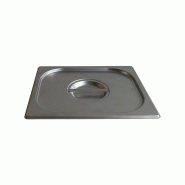 DBMARK - GNL12000-201/6 - (Lot de 6) - Couvercle avec poignée pour récipient GN 1/2 - 0.8mm S/S201 - gris inox GNL12000-201/6