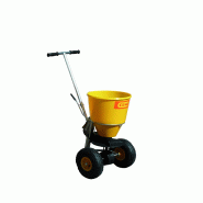 Epandeur à sel manuel INOX de 50 l - largeur d'épandage de 1 à 4 m - cadre tube acier inoxydable