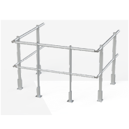 Garde-corps aluminium - Option pour supports d'antennes - Solutions autostables - Double antennes coplanaires Garde-corps aluminium - Option pour supports d'antennes - Solutions autostables - Double antennes coplanaires