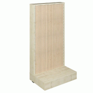 Gondole simple face Vertigo T01 MDF naturel et érable 64x44x125cm