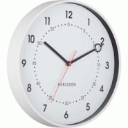 Horloge murale en résine Fresco blanc Karlsson - blanc 8714302770128 Horloge murale en résine Fresco blanc Karlsson - blanc 8714302770128
