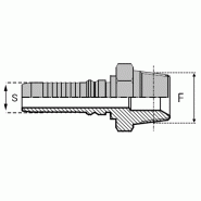 Mâle - AGN-IN - Filetage Briggs - Cône 60° - 20 , 1"1/4 , 31.8 , 11.5 , 2.208