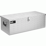 MSW - MSW Coffre De Rangement Aluminium Damier Malle De Transport MSW-ATB-765 (56 litres, 76.5 x 35.5 x 25.5 cm, Charnières Et Poignées - 4250928699