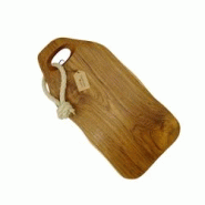 OIO NATURA Planche à découper ou à déguster Galon en bois de teck 40x21x2 cm - 231005 OIO NATURA Planche à découper ou à déguster Galon en bois de teck 40x21x2 cm - 231005