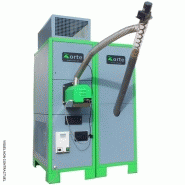 Orte power 45 - chauffage atelier industriel granulés / pellets à air pulsé - l510 x p880 x h1705 mm - 3400 m3 / h