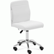 Physa - physa ILANZ WHITE Tabouret à roulettes avec dossier 150 kg 48 - 62 cm Blanc Tabouret à roulettes avec dossier Tabouret à roulettes - 406285