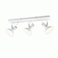 Plafonnier 3 spots orientables E14  métal blanc mat - Trio - Roxie - blanc métal 4017807522921