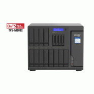 QNAP TVS-h1688X NAS Tower Intel® Xeon® W-1250 32 Go DDR4 0 To QuTS hero Noir