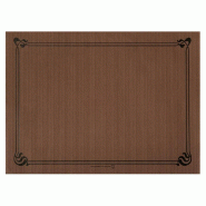 Set de table en pure cellulose 48g/m2 chocolat avec liseré 31x43cm - par 2000