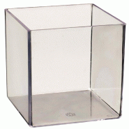 Verrine cube monoportion PS transparent 160ml - par 100