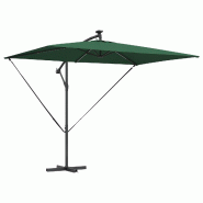VidaXL Parasol Vert 294 x 200 x 270 cm Polyester et Aluminium Modèle Titan Classique - 42003392