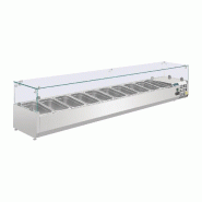 Vitrine à ingrédients réfrigérée série g 10x gn1/4 - PG611