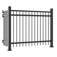 #9 1/2 x 3/4 - clôture en aluminium - les aluminiums williams - double horizontal