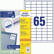 Avery Zweckform 13000 étiquettes multi-usages blanches, format 38 x 21,2 mm (200 feuilles A4 / cdt - blanc 3666-200