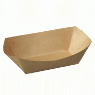 Barquette ingraissable carton 22x14,5x6,5cm - par 1000