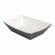 Barquette The Pack carton ondulé nano micro 480g 10x6,2x4,8cm noir - par 1800