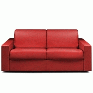 CANAPÉ CONVERTIBLE NIGHT EXPRESS 140 CM MATELAS 14 CM POLYURÉTHANE ROUGE CANAPÉ CONVERTIBLE NIGHT EXPRESS 140 CM MATELAS 14 CM POLYURÉTHANE ROUGE