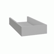 Casquette pour montant Totem 30x60x10cm - gris macadam