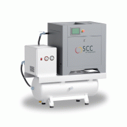 Compresseur à vis avec sécheur- 270 litres - 10 bars 10cv - 400v