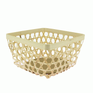 CREAPAK Rossa corbeille carree bambou naturel 26x26x15 lot de 12 - beige Bambou COF-4720324 CREAPAK Rossa corbeille carree bambou naturel 26x26x15 lot de 12 - beige Bambou COF-4720324