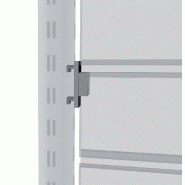 Fixation panneau centrale - gris alu - pour panneau 20mm sur montant Ø 60mm