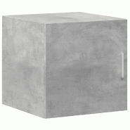 Helloshop26 - Armoire murale moderne gain de place 40 x 42,5 x 40 cm en bois d'ingénierie gris béton 02_0049485 - gris Bois massif 3000235867291