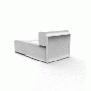 Module chaise-longue droit THE FACTORY - blanc