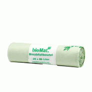 Papstar 26 `bioMat` sac à compost à base d'amidon 20 l 56 cm x 44 cm avec poignée de transport - 39232990