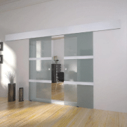 Vidaxl porte double coulissante verre 273735 Vidaxl porte double coulissante verre 273735