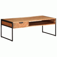 VidaXL Table basse 110x55x40 cm bois massif d'acacia Modèle Élégia Chic - 373616