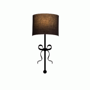 WellHome - Applique murale Baikal noire 15 x 28 x 57 cm - noir métal WH3227