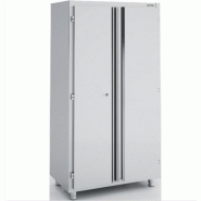 Armoire haute en inox - portes battantes - eratos - apb-120