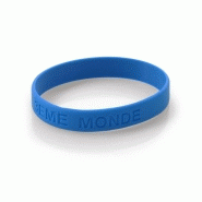 Bracelet silicone classique - logo en creux