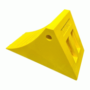 Cale pour Poids Lourds — PEHD Jaune, Poignée Ergonomique - TPU