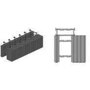 Coffrage isolant - euroblock - dimensions des blocs 1200 mm x 450 mm x 200 mm - bci 70-200