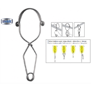 Connecteur d'ancrage sur tube, poteau ou structure acier inox EN362 Référence 3616AZ200B