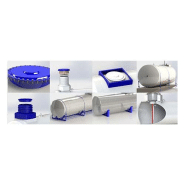 Cuve acier aérienne 100000 litres cylindrique gazole Cuve acier aérienne 100000 litres cylindrique gazole