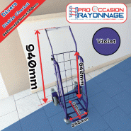 Diable porte journaux pliable - Violet - Transport de magazine, journaux, catalogue Diable porte journaux pliable - Violet - Transport de magazine, journaux, catalogue