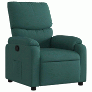 Fauteuil inclinable Vert foncé Tissu Modèle Belmoniax - 373416