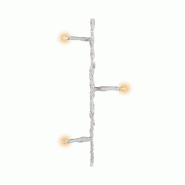Guirlande leds blanc classique 80 leds cable transparent 6 m