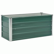 Helloshop26 - Jardinière lit surélevé plantes fleurs jardin acier galvanisé 100 x 40 x 45 cm vert 02_0001086 - 3000074451538 Helloshop26 - Jardinière lit surélevé plantes fleurs jardin acier galvanisé 100 x 40 x 45 cm vert 02_0001086 - 3000074451538