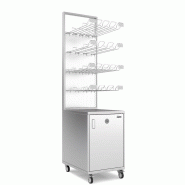 Meuble porte-bouteilles inox | Zumex
