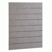Panneau rainuré R15 L90xP120cm épaisseur 18mm - toile grise