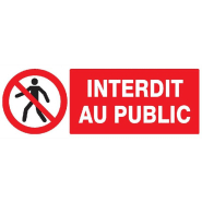 Panneaux rigides 330x75 mm obligations interdictions - PNGPSC-TL08/IP_0