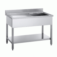 Piètement sur pieds pour plonge professionnelle 1800 x 700 mm, structure en acier inoxydable AISI304 avec pieds réglables hexagonaux | Sammic - 5810