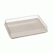 Plateau Kanopée Atlas Bagasse blanche 27,5x19x2cm - par 200