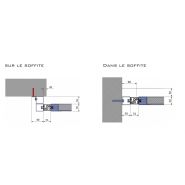 Porte de garage latérale - alpgate - largeur de vantail : de 500 mm à 1350 mm