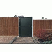 Porte et portail en aluminium pour mur anti-bruit