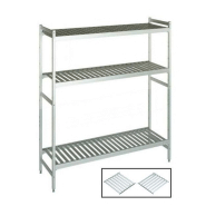 Rayonnage alimentaire duralinox 3 niveaux h2100 p460 fermod_0